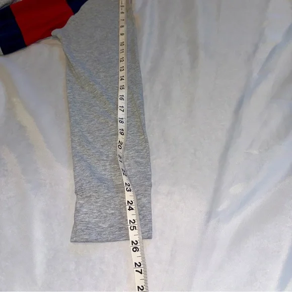 Tommy Hilfiger Sport Gray Red Blue L/S T-Shirt Hoodie 90’s Y2K‎ Ladie’s Small - Picture 11 of 11